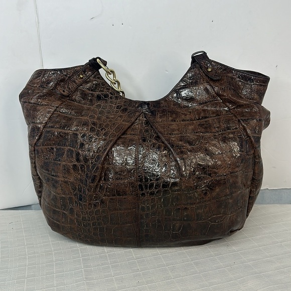 Brahmin Anne Chocolate Melbourne With LIMITED EDITION Roses bag charms Hobo Bag - Picture 4 of 12